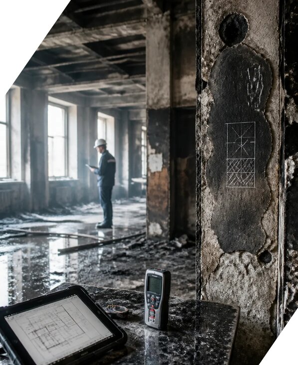 Обследование зданий после пожара в Рославле от 15414 р. | ЭкспертизаРоссия